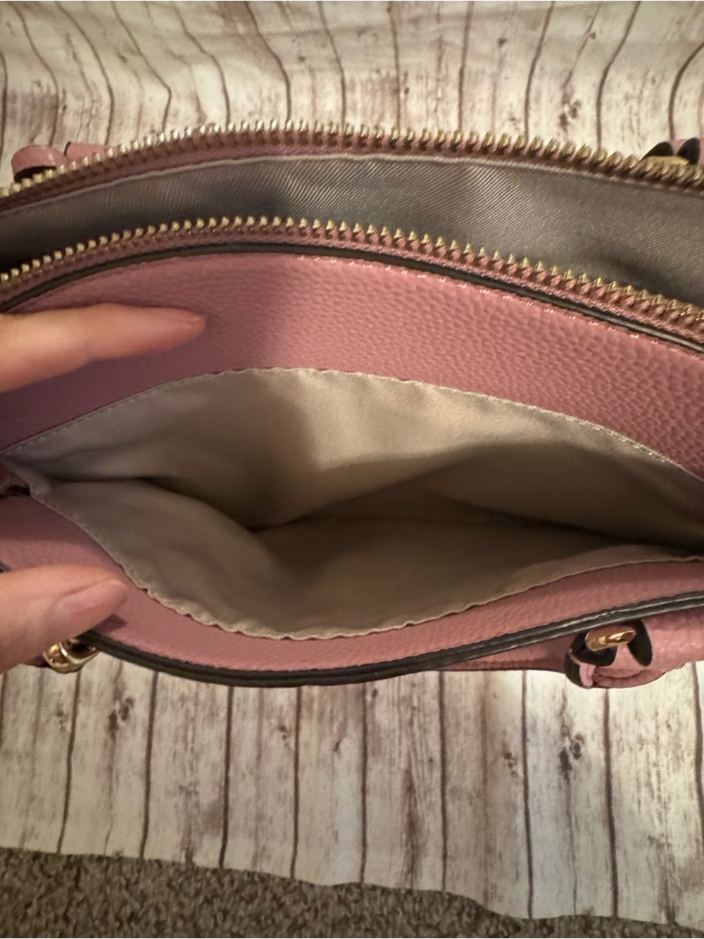 Nine West Pebbled Satchel Crossbody Purse Tote Bag - Picture 5 of 11